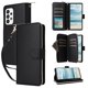 thumbnail image 3 of Funda Cartera con Cremallera y Correa para Samsung Galaxy A73 5G Soporte y Tarjetero Negro, 3 of 6
