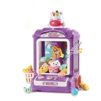 Fliperex - Juguete Mini Maquina Saca Peluche Garra Kawaii Doll Machine Purpura