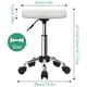 thumbnail image 2 of Silla de salón FURWOO, taburete ajustable con ruedas, color blanco, 2 of 7
