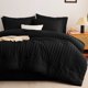 thumbnail image 3 of Juego de Edredón CozyLux Twin XL 5 Piezas Microfibra Negro, 3 of 9
