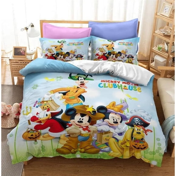 v1632 Bed Sheets Lovely Mouse Bedding Sets Soft Comforter Cover Bed Cover Duvet Cover Pillow Case - Pieces Sets Kids Adult Size 3-Piece Bedding Set (1 Duvet Cover + 2 Pillow Shams) Bed Sheets ju1632