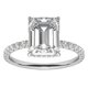 thumbnail image 1 of Anillos de Compromiso de Moissanita Corte Esmeralda de Oro de 18K de 4 Uds para Mujer Color D VVS1 Anillos de Moissanita Joyería Anillos de Diamante para Mujer de Plata Esterlina S925 con Certificado, 1 of 9