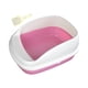 thumbnail image 2 of Bandeja De Arena Para Gatos Abierta, Caja De Arena Para Gatos Elevada, Bandeja De Arena Para Mascotas Antisalpicaduras, Rosa, Grande, 2 of 5