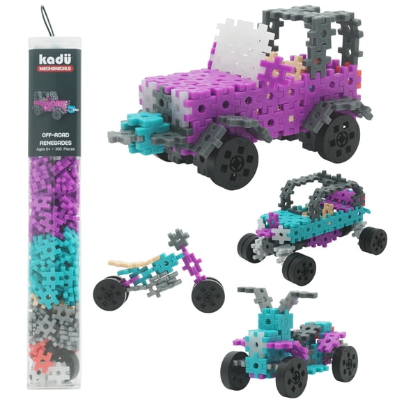 Juguete De Construcción Kadü Mechanicals Renegados Todoterreno Morado 300 Piezas