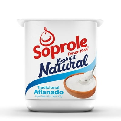 Yoghurt Natural Aflanado 155 G Soprole
