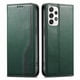 thumbnail image 1 of Funda tipo cartera para Samsung Galaxy A52 5G de piel con cierre magnético, ranuras para tarjetas y correa para la muñeca Verde, 1 of 6