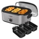 thumbnail image 1 of Horno Asador Eléctrico SUNVIVI 24QT con Bandejas para Buffet, 1 of 8