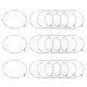 thumbnail image 1 of Uxcell Anillos de Salto, Anillo O de Metal Abierto para Hacer Joyas Llaveros Plata 30mm, 1 of 6