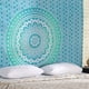 thumbnail image 1 of Tapiz Mandala RAJRANG en Algodón Verde Mar para Decoración de Dormitorio y Sala Estilo Boho Bohemio 84x54 Pulgadas, 1 of 6