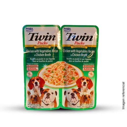 TWIN PACKS POLLO CON RECETA DE VEGETALES EN CALDO DE POLLO X 2 SACHET