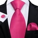 thumbnail image 1 of Corbatas Seda Hombres, Paño Y Colleras. Modelos De Un Tono rosa Talla Única, 1 of 4