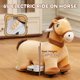 thumbnail image 3 of Caballito Eléctrico Qaba 6V con Música Marrón para Niños, 3 of 9
