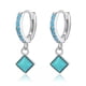 thumbnail image 1 of Aros argolla turquesa plata 925, 1 of 3