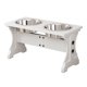 thumbnail image 1 of Tazones para perros Piskyet 28 cm 55 oz Soporte blanco elevado, 1 of 8