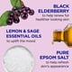 thumbnail image 3 of Baño espumoso Dr. Teal's Black Elderberry con vitamina D, 1 litro (paquete de 2), 3 of 9