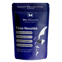 Más Descanso - Tiras Nasales (30 Un.) Blue