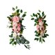 thumbnail image 1 of 2 Guirnaldas Florales Artificiales Para Decoración De Bodas, Coches, Recepción, Rosa Y Blanco., 1 of 5