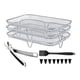 thumbnail image 3 of Rejillas para freidora de aire Bandeja rectangular apilable acero inoxidable, 3 of 3