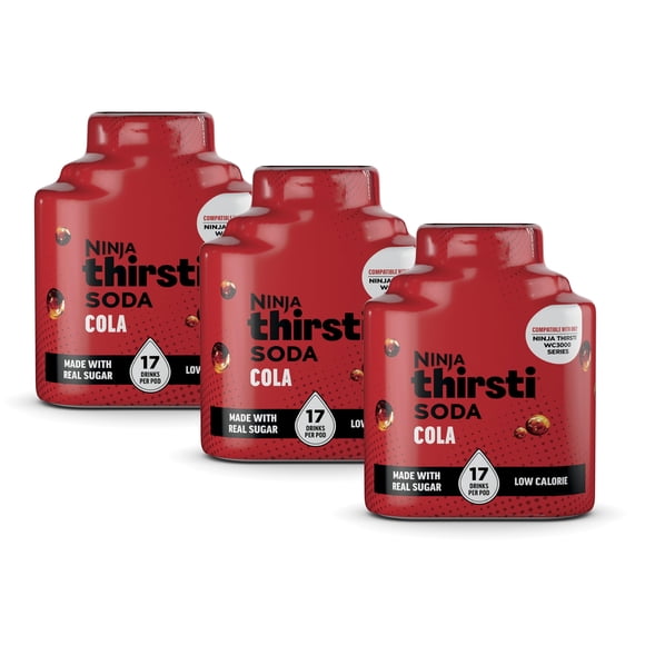 Water Drops Ninja Thirsti WC3000 Cola 3 Pack Bajo en Calorías