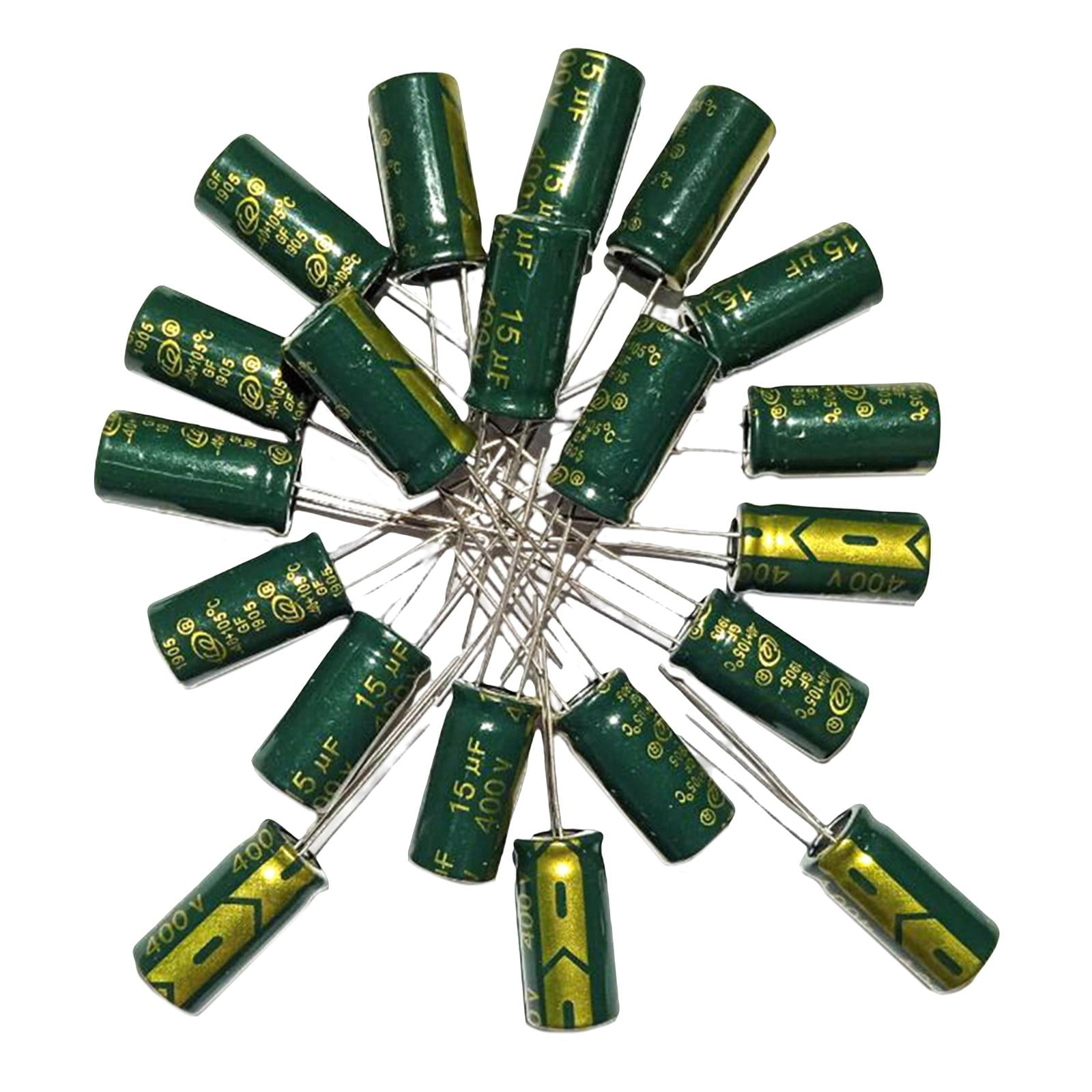 Magideal - Condensador Electrolítico Práctico Y Práctico 20x Para Equipos Industriales, Computadoras De Conmutación, Fuente De Alimentación De Tv, Fuente De