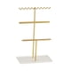 thumbnail image 2 of Expositor De Joyas De 3 Niveles, Soporte Para Collares, Para Tocador, Tienda Minorista, Dorado, 2 of 5