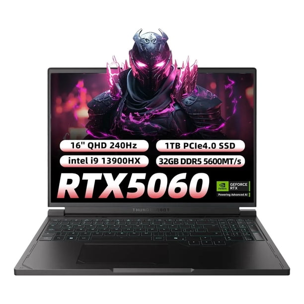 Notebook Gamer Thunderobot RS16 intel i9-13900HX RTX 5060 32GB Ram 1TB SSD 16 QHD.