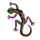 thumbnail image 3 of Gecko-decoración de pared para exteriores, decoración de jardín de Metal Gecko, dormitorio, refrigerador de Metal para el hogar, escultura de pared de rosa, 3 of 5