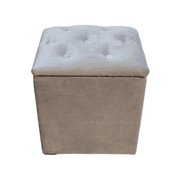 Muebles Rimar - Pouf Baul Gris Felpa 40*33*45 Rimar