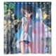 thumbnail image 1 of Cortina de ducha de niña de dibujos animados con ganchos, tamaño 66 x 72 pulgadas, 1 of 3