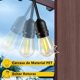 thumbnail image 2 of Guirnalda Solar de Luces Led 10 Metros con Ampolletas Vintage Incluidas Luz Calida Decorativa Figo, 2 of 3