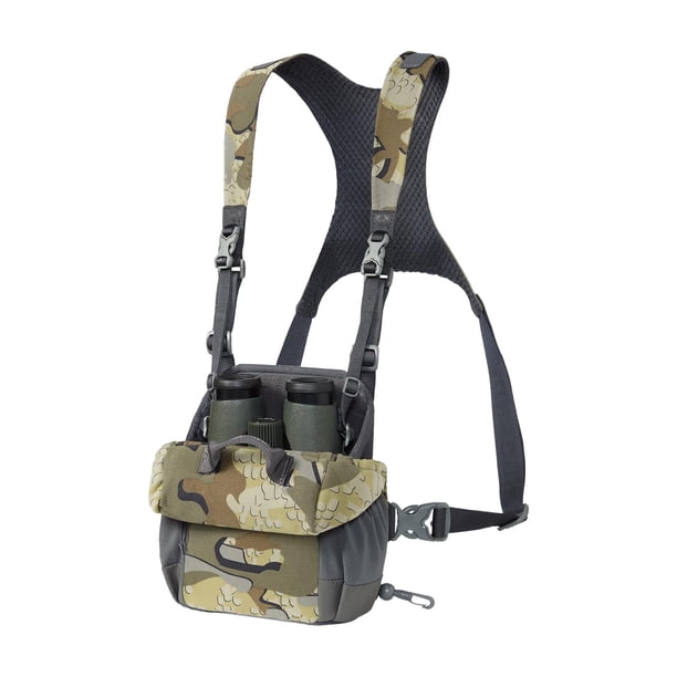 Arnés de bino KUIU PRO: impermeable, ajustable, tapa con una sola mano, cuñas de espuma personalizadas, arnés binocular compatible con equipos de hidratación