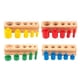 thumbnail image 5 of 4 Piezas Montessori Juguete Cilindros Con Perillas Bloques Zócalo Para El Hogar Escuela Bebé, 5 of 5