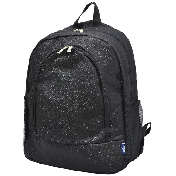 Mochila NGIL Canvas School Glitter-Black para niños y adultos