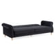 thumbnail image 3 of Sofá Futon 3 Cuerpos Con Capitone Negro, 3 of 11