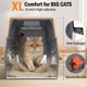 thumbnail image 5 of Caja de arena Tondid XL 58 cm con tapa giratoria gris - Control de olores, 5 of 8