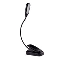 Magideal - Luz De Lectura Led/Lámpara De Lectura En La Cama/Portátil/Lámparas De Mesa Flexibles Luz De Libro Con Clip Para Lectores/Ratón De Biblioteca Nocturno Con Batería