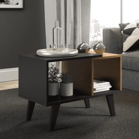 Exit - Mesa De Centro Circular Sara Roble Gris