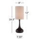 thumbnail image 4 of Lámpara de Mesa 360 Lighting Bronce Espresso 62 cm – Juego de 2, 4 of 5