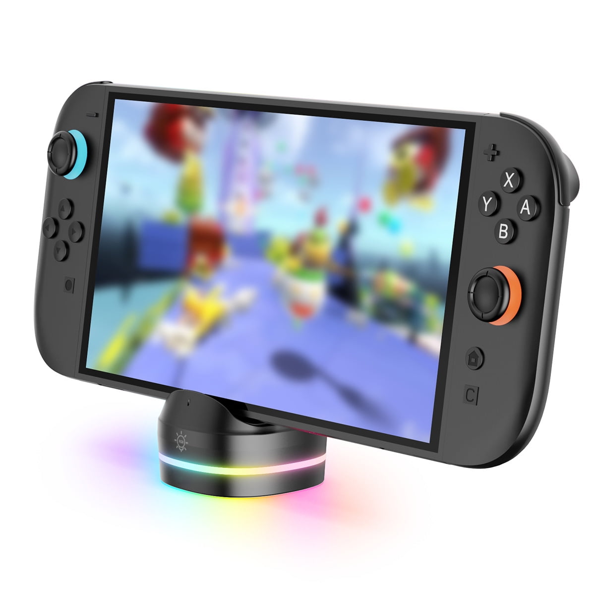 Genérico - Base De Carga Compatible Con Nintendo Switch 2 Cargador Portátil De Un Solo Slot Con Luz Rgb