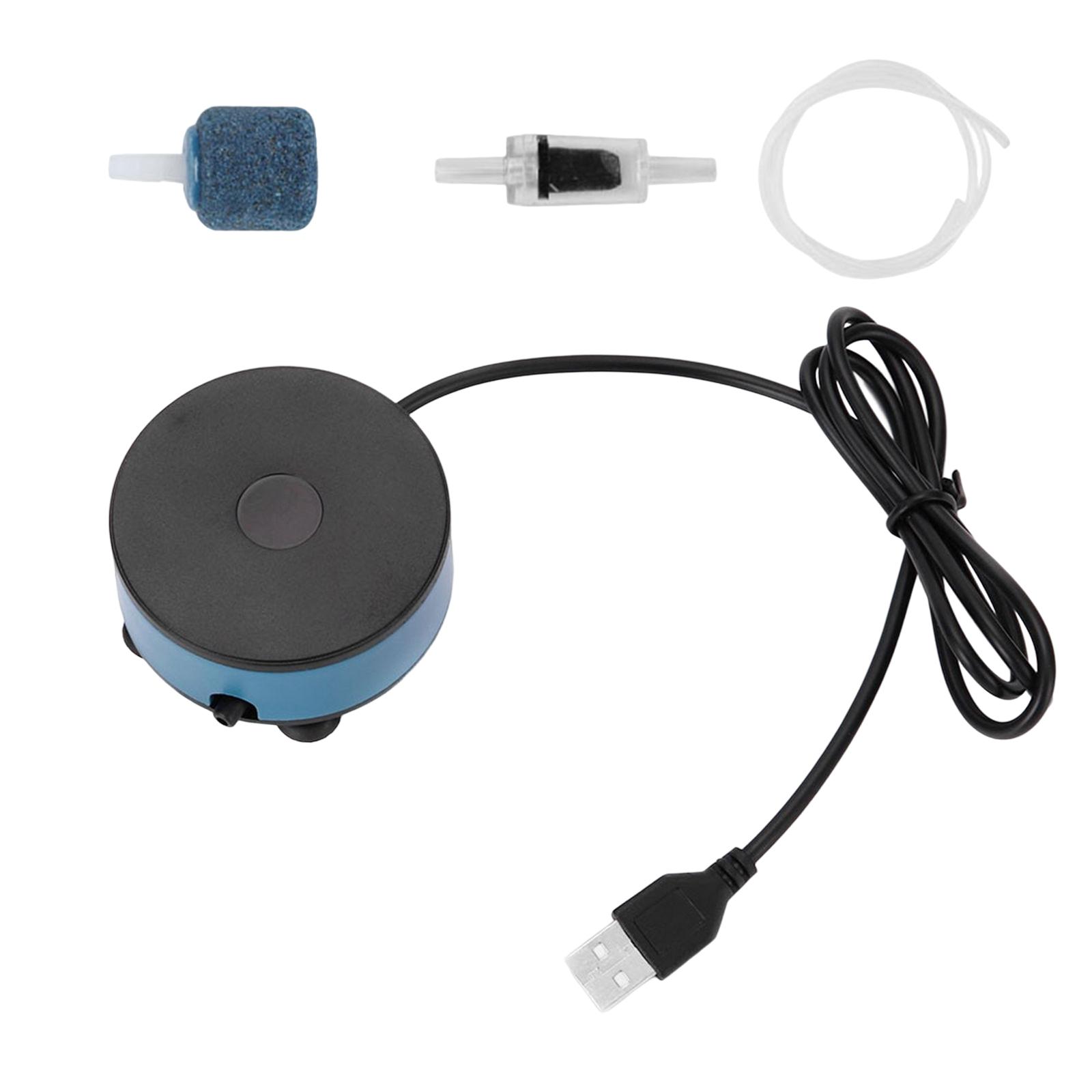 Ioensy - Compresor De Aire Ultra Silencioso Con Carga Usb Para Acuarios Pequeños Para Pesca Al Aire Libre