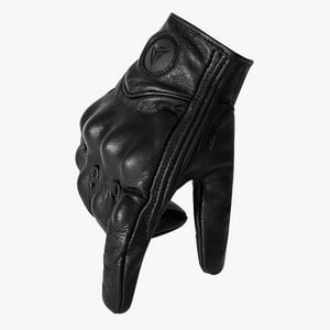 Guantes Para Motociclismo De Cuero Liso Motowolf 0302 - Talla Xl