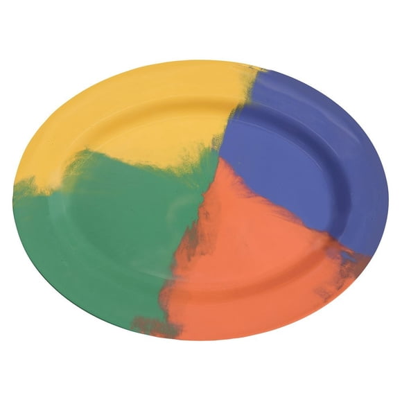SET DE 2 PLATO OVALADO MELAMINA CELEBRATION 30 x 23 cmr