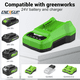 thumbnail image 5 of 2 Pzas 3000mAh 29842 29852 Reemplazo para Greenworks Batería de 24V y Cargador para Herramientas Inalámbricas Green-works de 24V, 5 of 9