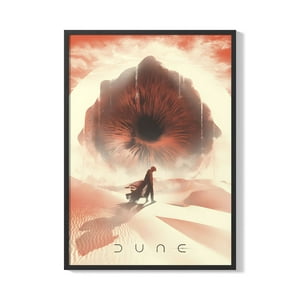 Creango - Cuadro Poster Enmarcado Dune Diseño 3 Decorativo
