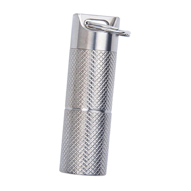 Pastillero portátil a prueba de agua, pastillero, botella Fob, soporte de , cápsula de sellado, organizador de botellas para senderismo, , 2 capas de 2,54 2 capas de 254 pulgadas de alto