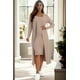thumbnail image 1 of Cárdigan de Canalé y Vestido Midi Ajustado con Tirantes Finos, 1 of 2