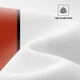thumbnail image 3 of Cortina de ducha moderna de mediados de siglo, color rojo, accesorios de baño, juego de cortina de ducha negra y gris con 12 ganchos, 183 x 183 cm (rojo), 3 of 8
