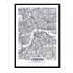 thumbnail image 1 of Cuadro Mapa Londres con Marco Negro, 1 of 1