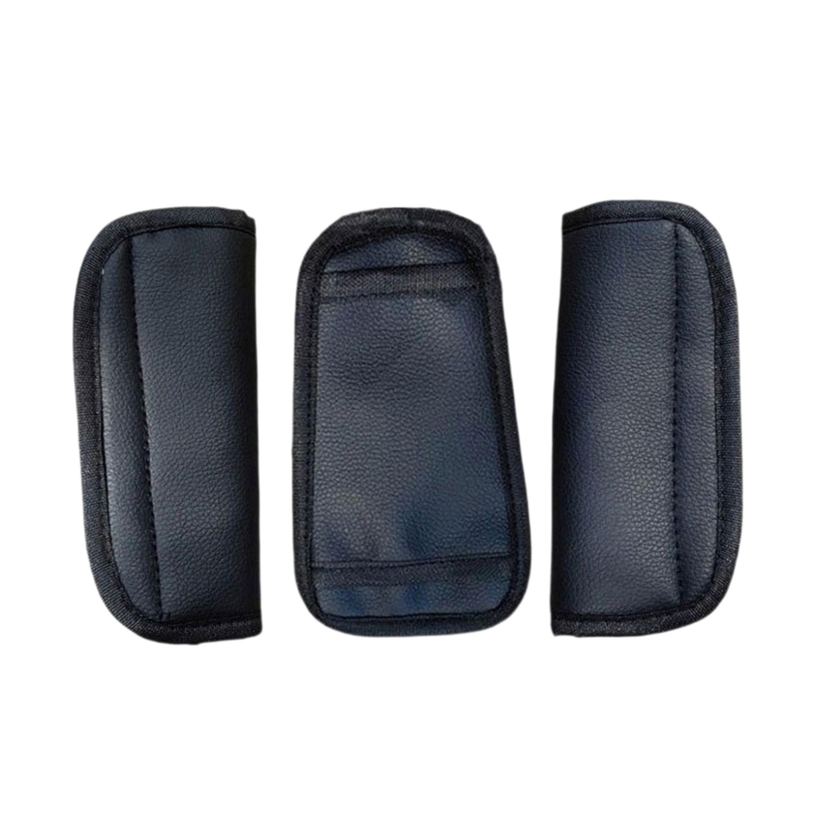 Magideal - Cojín De La Correa Del Coche De La Cubierta Del Hombro Del Cochecito De Bebé, Cojín De La Entrepierna Del Protector Del Hombro Para El Asiento De Los Negro