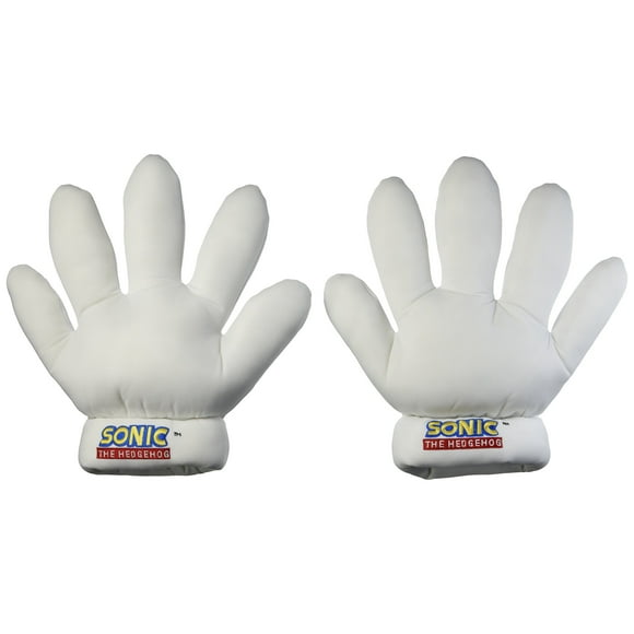 Guantes de Peluche GE Animation Sonic The Hedgehog Blanco 11 Pulgadas
